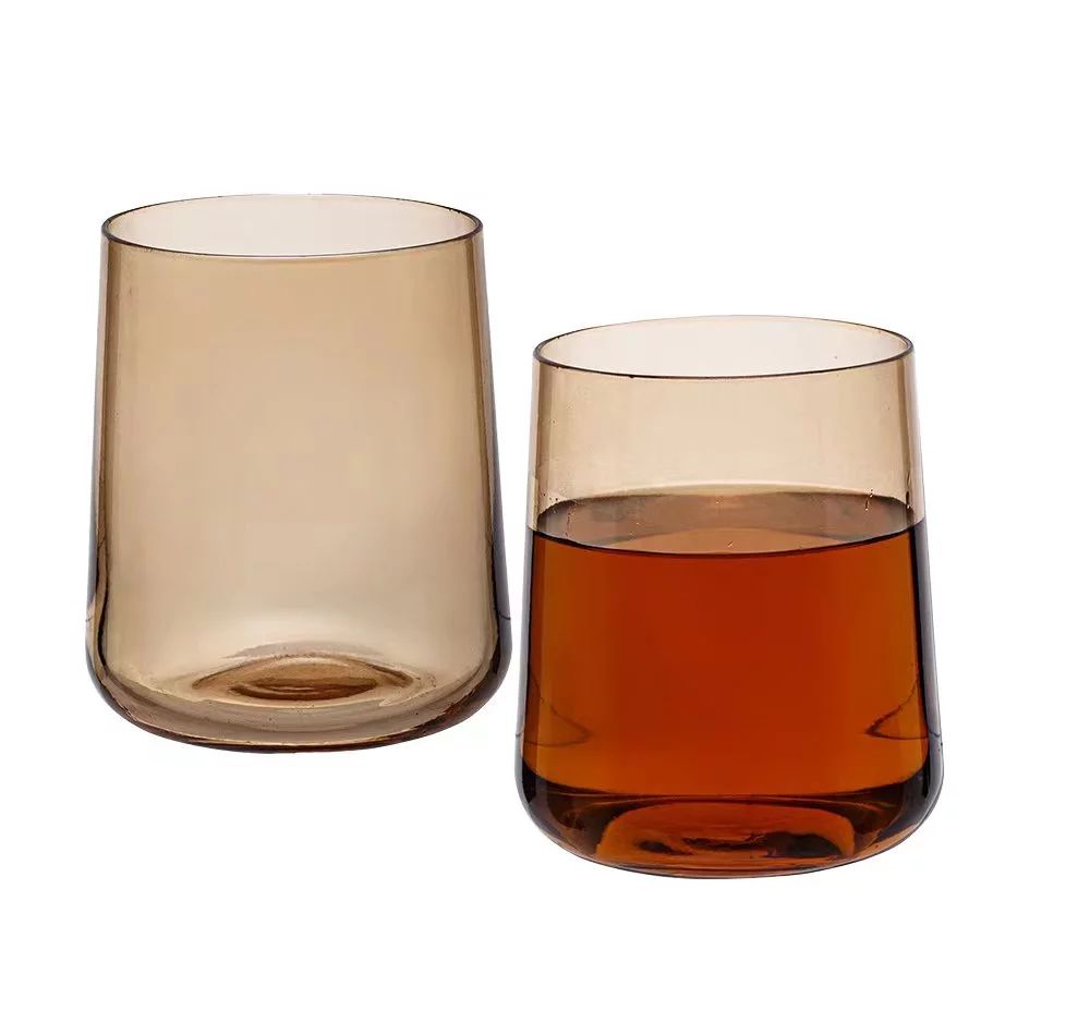 Better Homes & Gardens Amber Color Glass Old Fashioned Glass | Walmart (US)