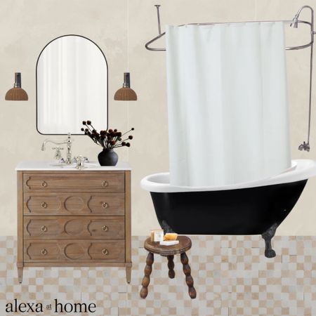 Amber interiors inspired bathroom, wayfair bathroom, budget bathroom, vintage inspired bathroom 

#LTKhome