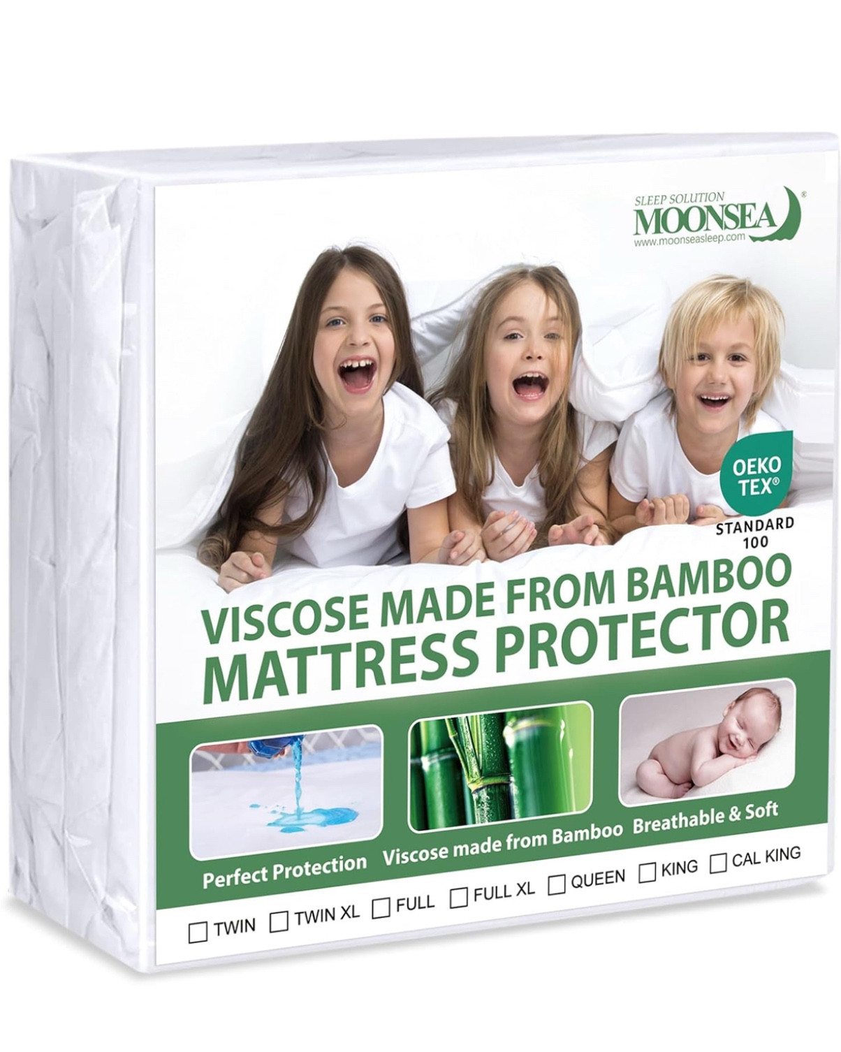 Waterproof Mattress Protector Twin Size, Skin Friendly and Breathable Twin Mattress Cover for Kids, Viscose Made from Bamboo Jersey Mattress Pad with 14" Deep Pocket

#LTKHome #LTKFamily #LTKSaleAlert