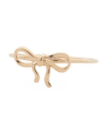 14kt Gold Bow Ring | TJ Maxx