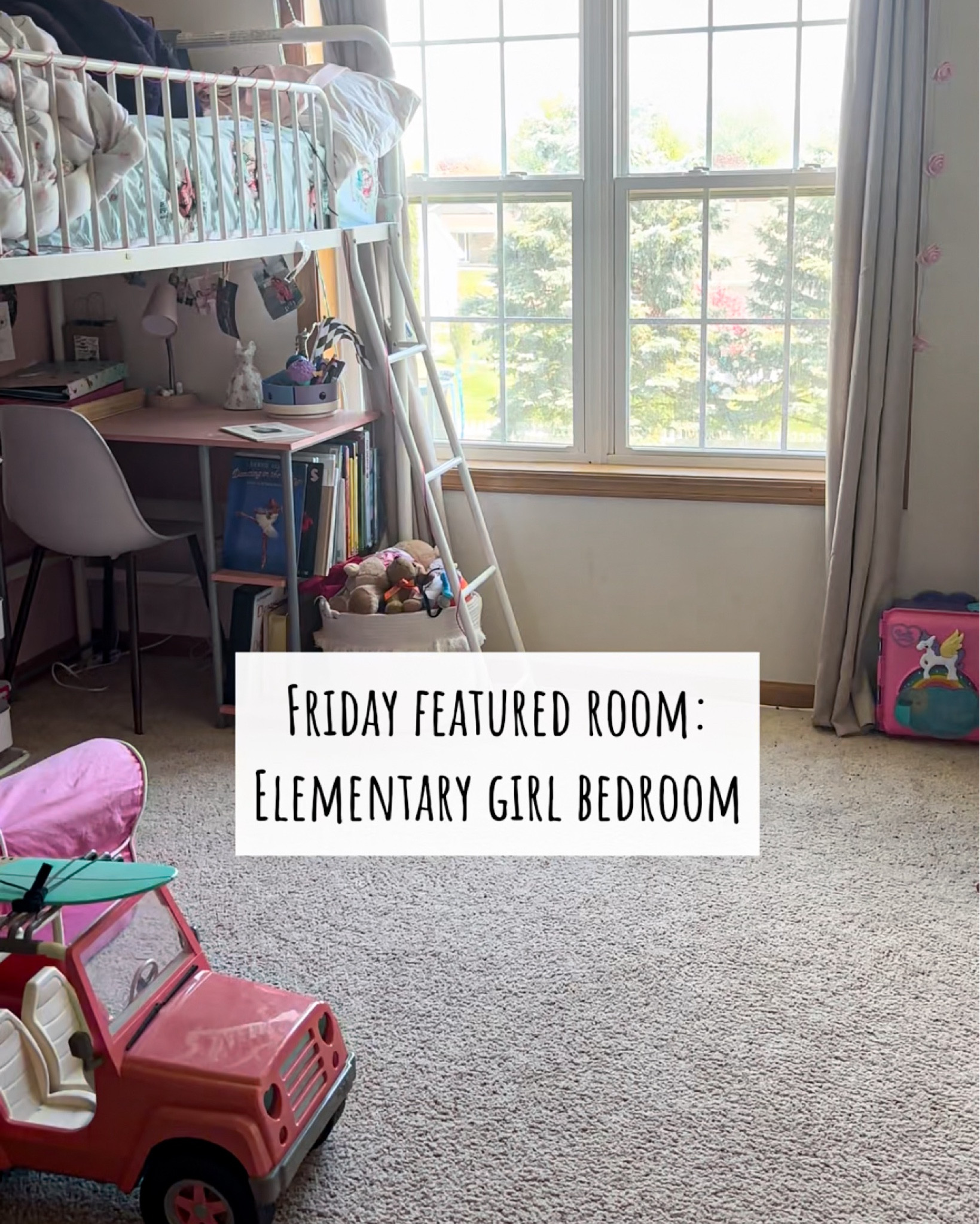 Friday featured room: Elementary girls bedroom

#LTKHome