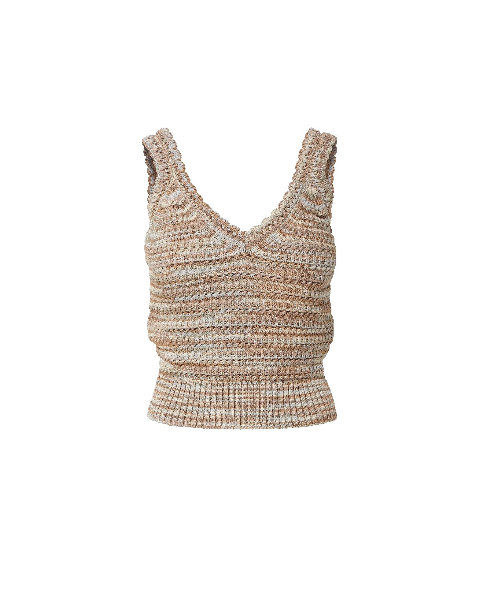 Selwyn Knit Tank Top in Beige Multi | Veronica Beard | Veronica Beard