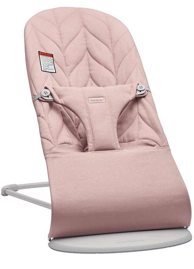 BabyBjörn Bouncer Bliss, Cotton, Petal Quilt, Dusty Pink | Amazon (US)
