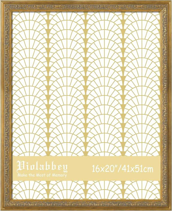 VIOLABBEY 16x20 Gold Frame, Vintage Poster Frames Ornate without Mat | Amazon (US)