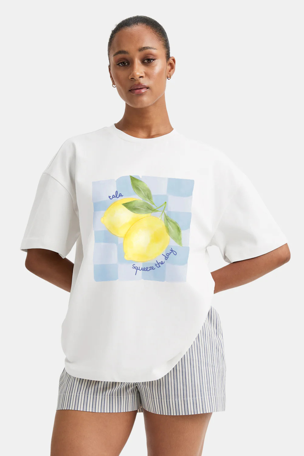 Lemon Graphic Tee - Ivory | TALA (UK)