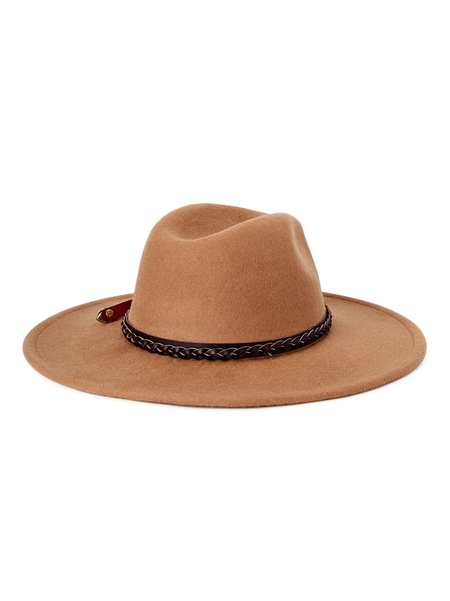 Scoop Adult Female Braided Buckle Fedora Hat - Walmart.com | Walmart (US)