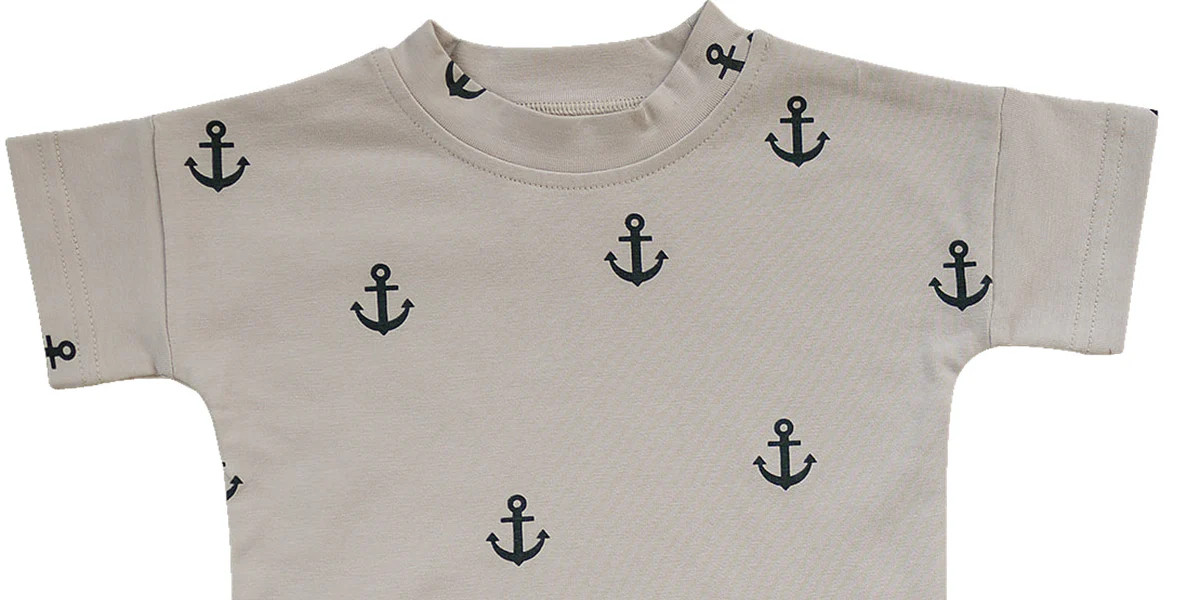Anchors Button Short Set | Mebie Baby