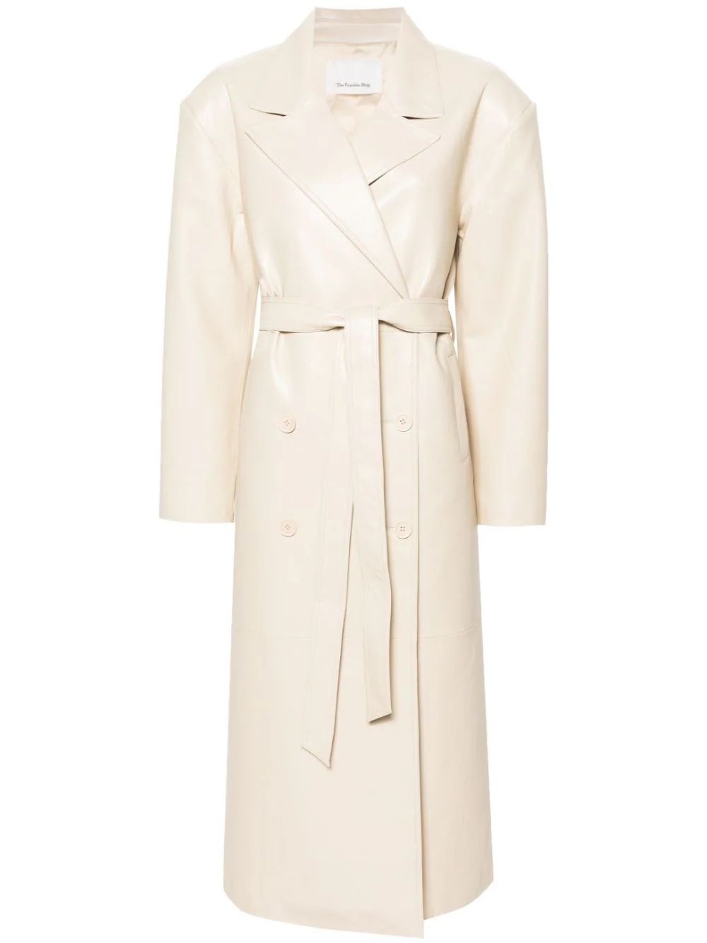 The Frankie Shop Tina double-breasted Trench Coat - Farfetch | Farfetch Global