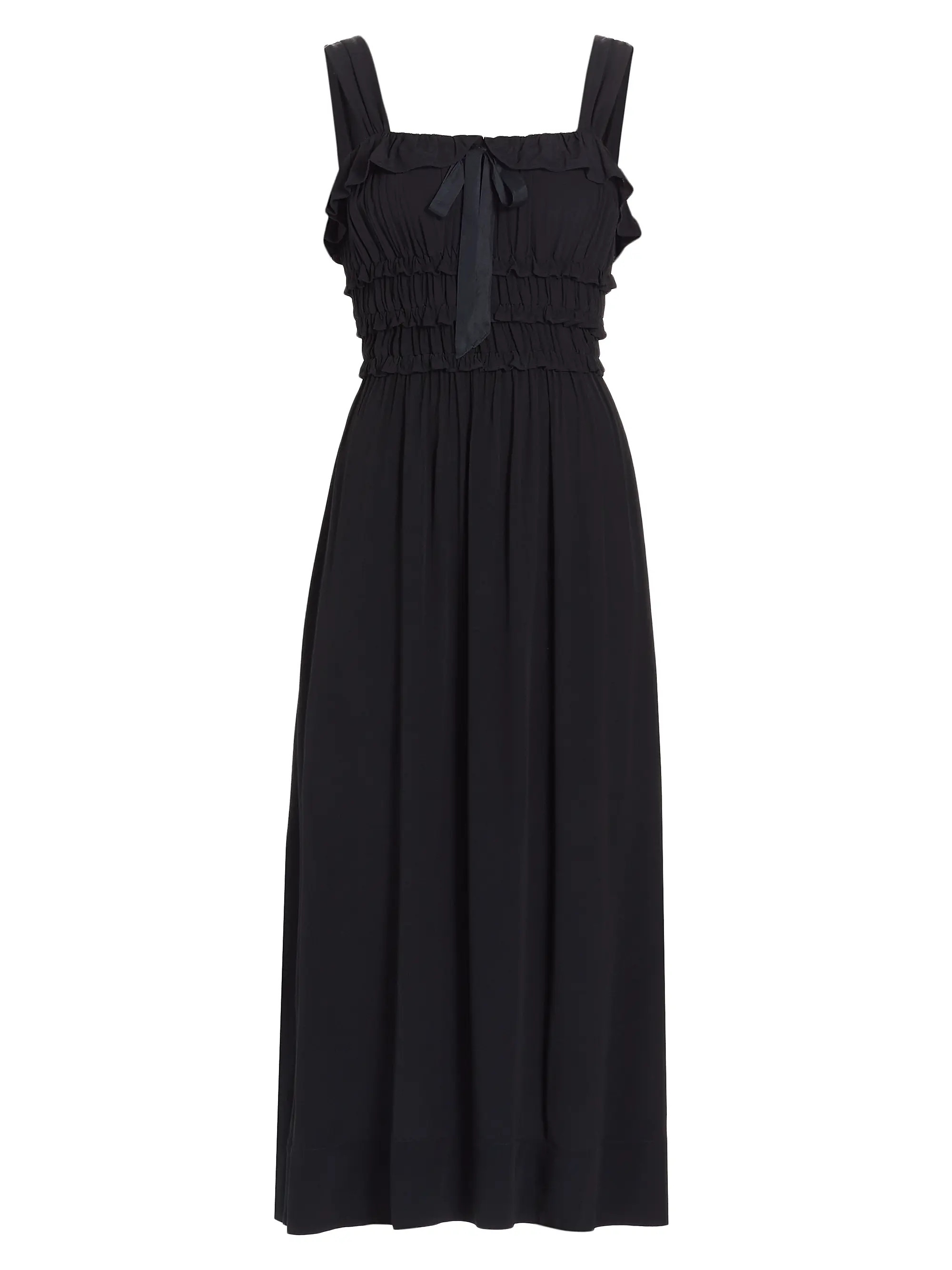 Carolynn Crêpê Smocked Midi-Dress | Saks Fifth Avenue