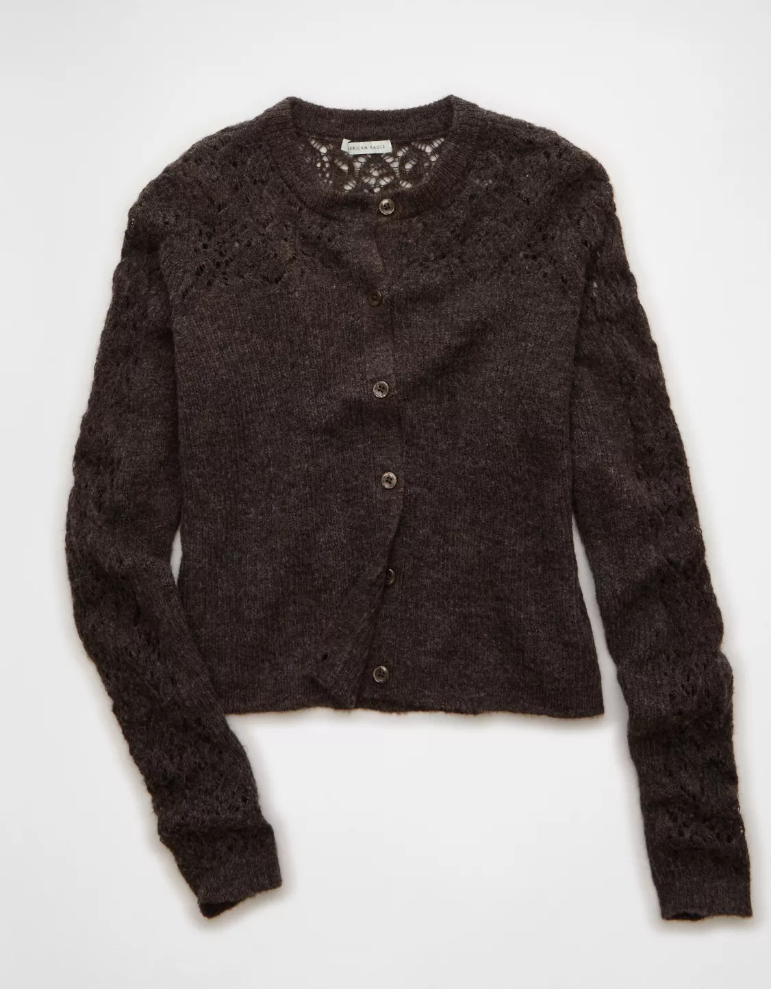 AE Knit Lace Cardigan | American Eagle Outfitters (US & CA)