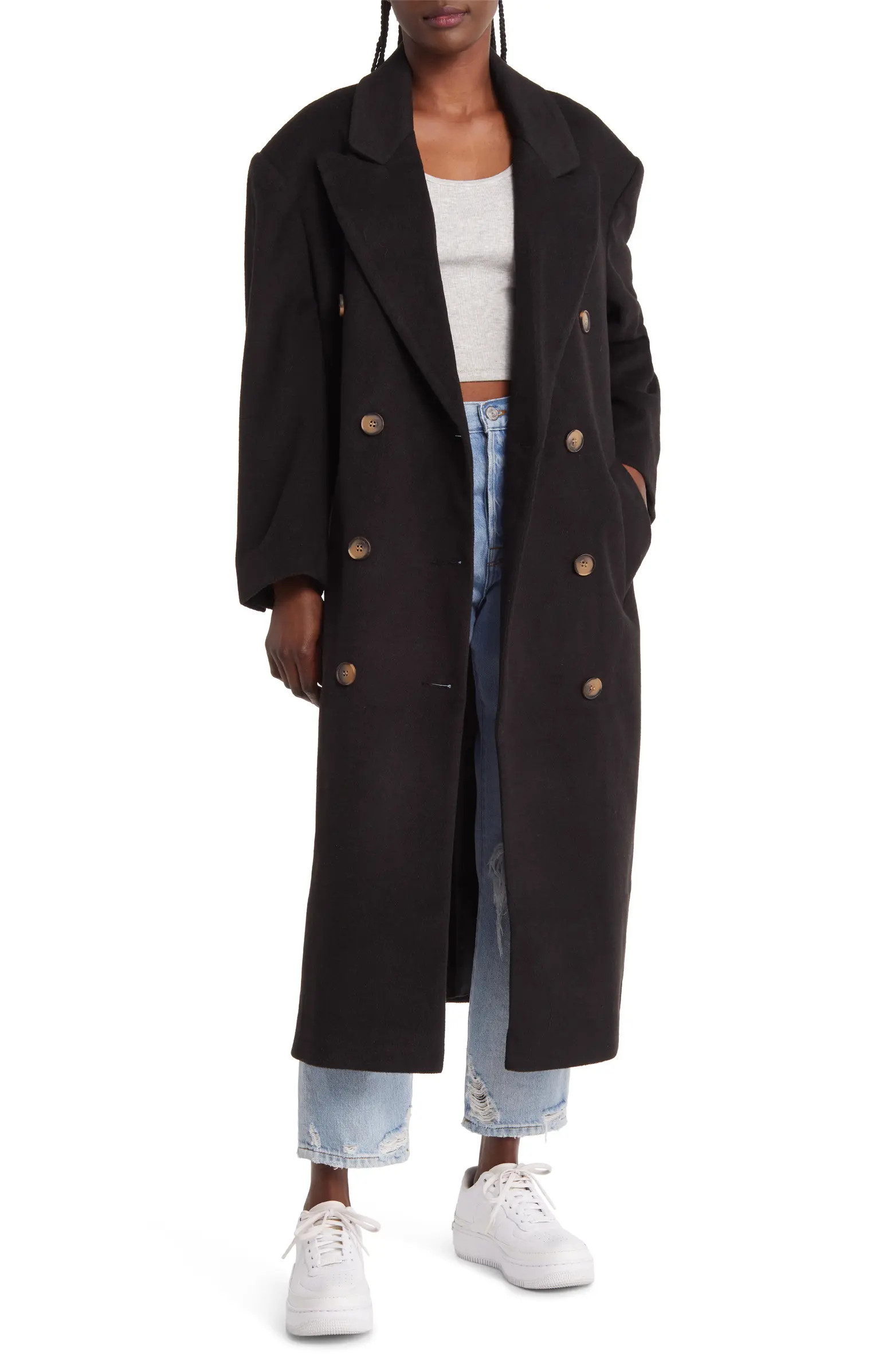 Topshop Smart Oversized Double Breasted Coat | Nordstrom | Nordstrom