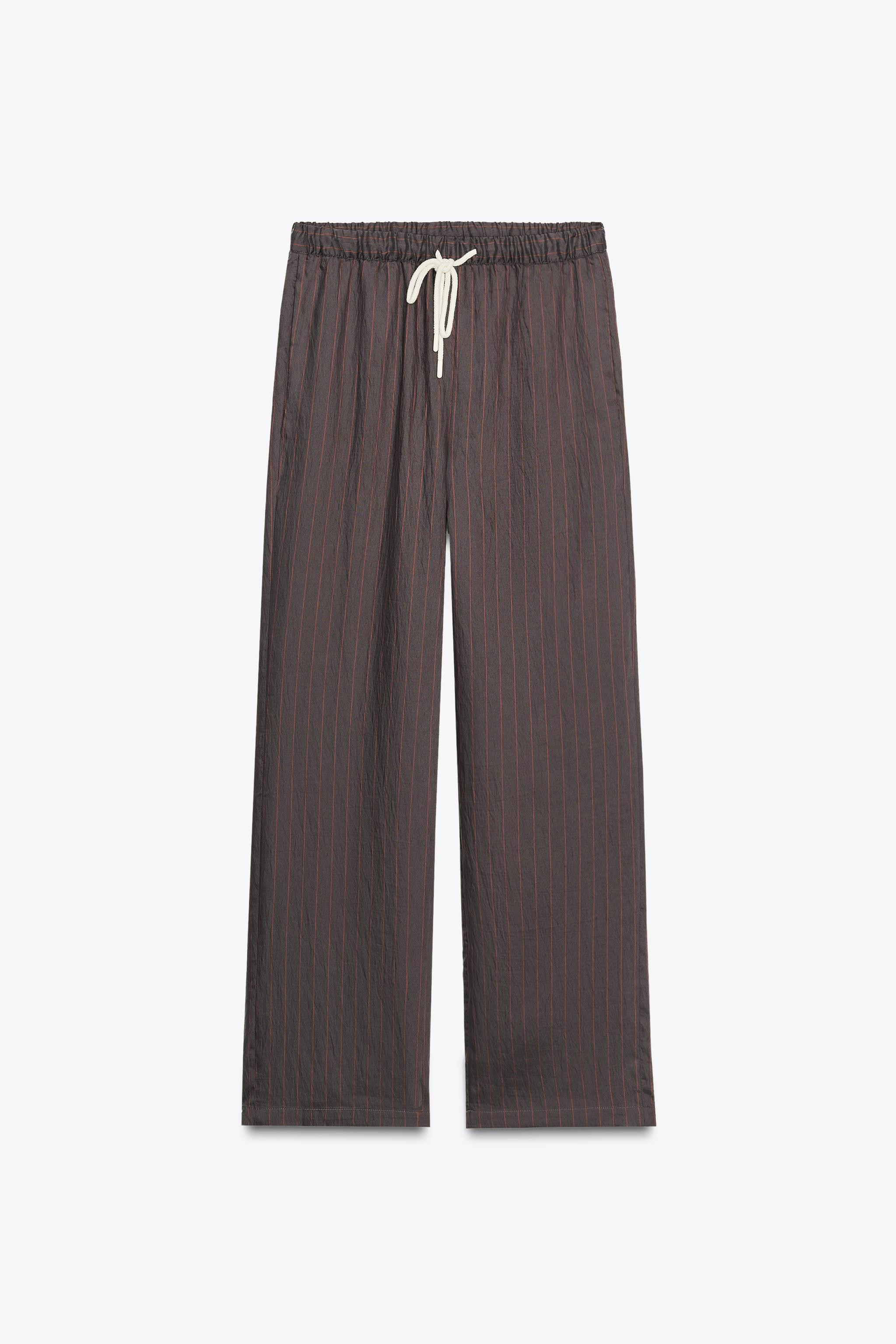 ZW COLLECTION STRIPED PAJAMA PANTS | Zara US