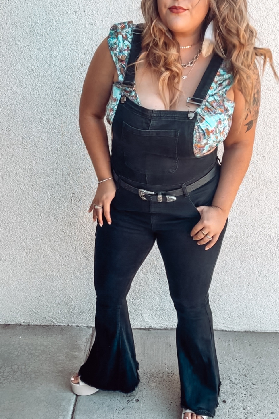 Black bell bottom overalls. Greta for any season! 

#LTKcurves #LTKmidsize