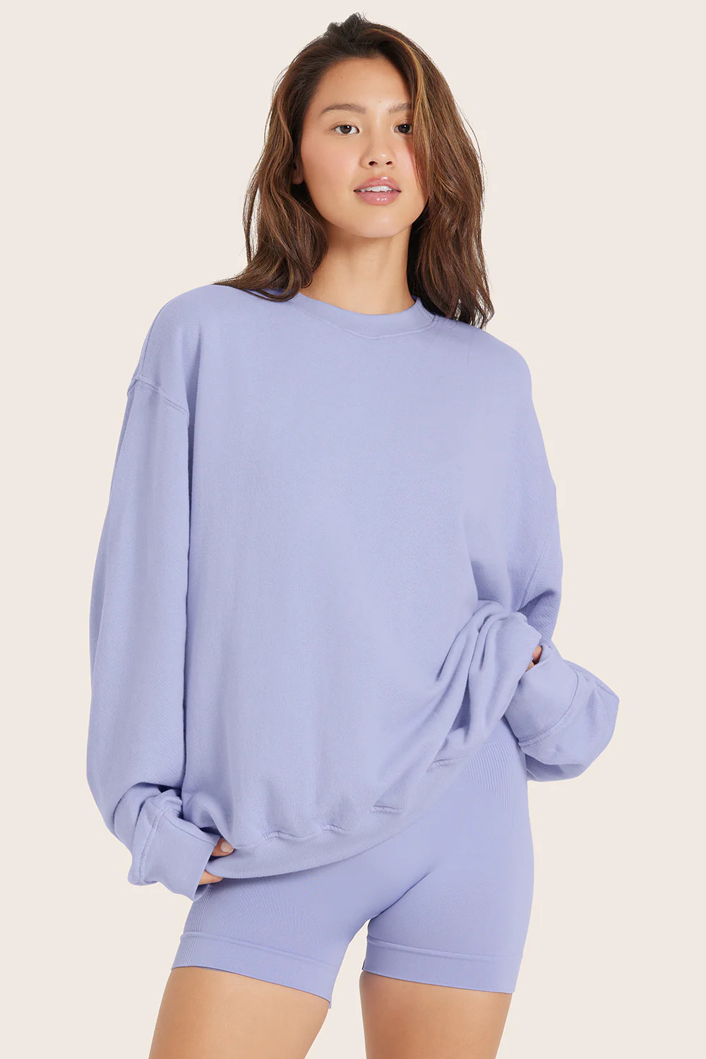 LIGHTWEIGHT SWEATS CLASSIC CREWNECK - LILY | SET Active