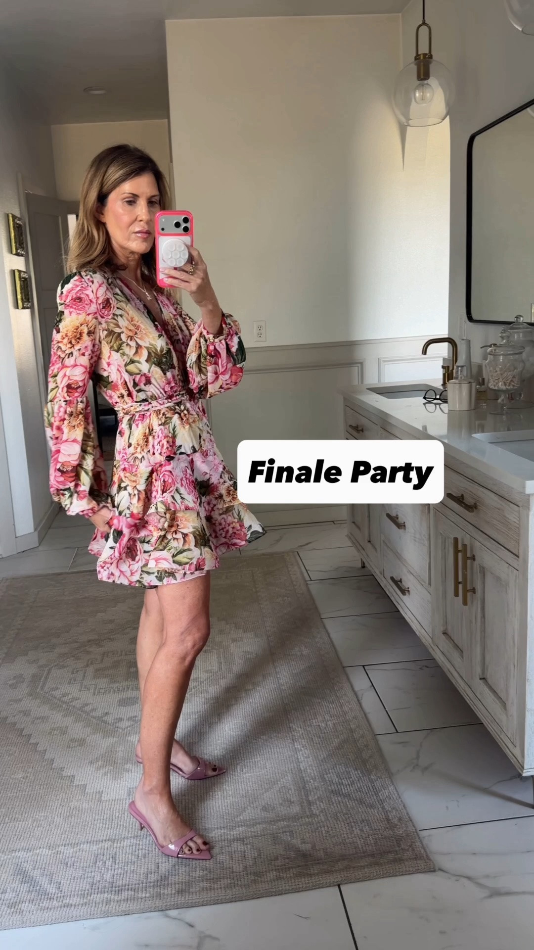 Such a gorgeous dress, wearing a size small. The pink shoes ‼️ cocktail dress, wedding guest, special occasion

#LTKOver40