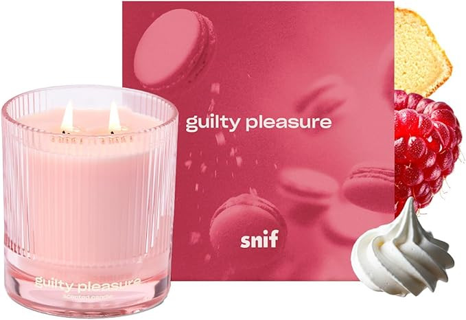 Guilty Pleasure Luxury Scented Candle by Snif, Valentine's Day, Warm and Calming, 50+ Hours, 100%... | Amazon (US)