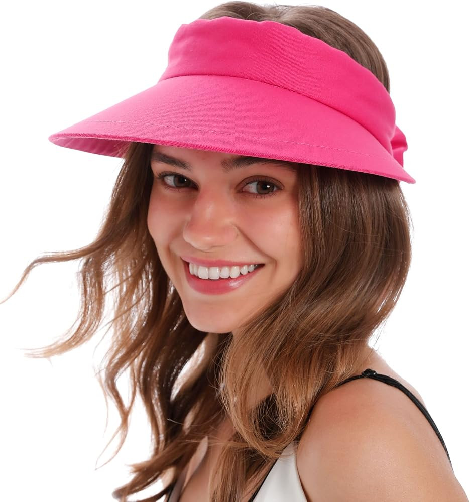 Simplicity Women's UPF 50+ UV Protection Wide Brim Beach Sun Visor Hat | Amazon (US)
