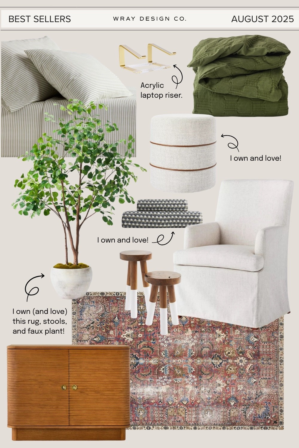 August 2025 best sellers.✨ Olive green duvet cover, striped sheet set from Target, Parachute bath towels, Loloi area rug, Serena & Lily stools, mid-century modern storage cabinet, Target console table.

#LTKSaleAlert #LTKFindsUnder100 #LTKHome