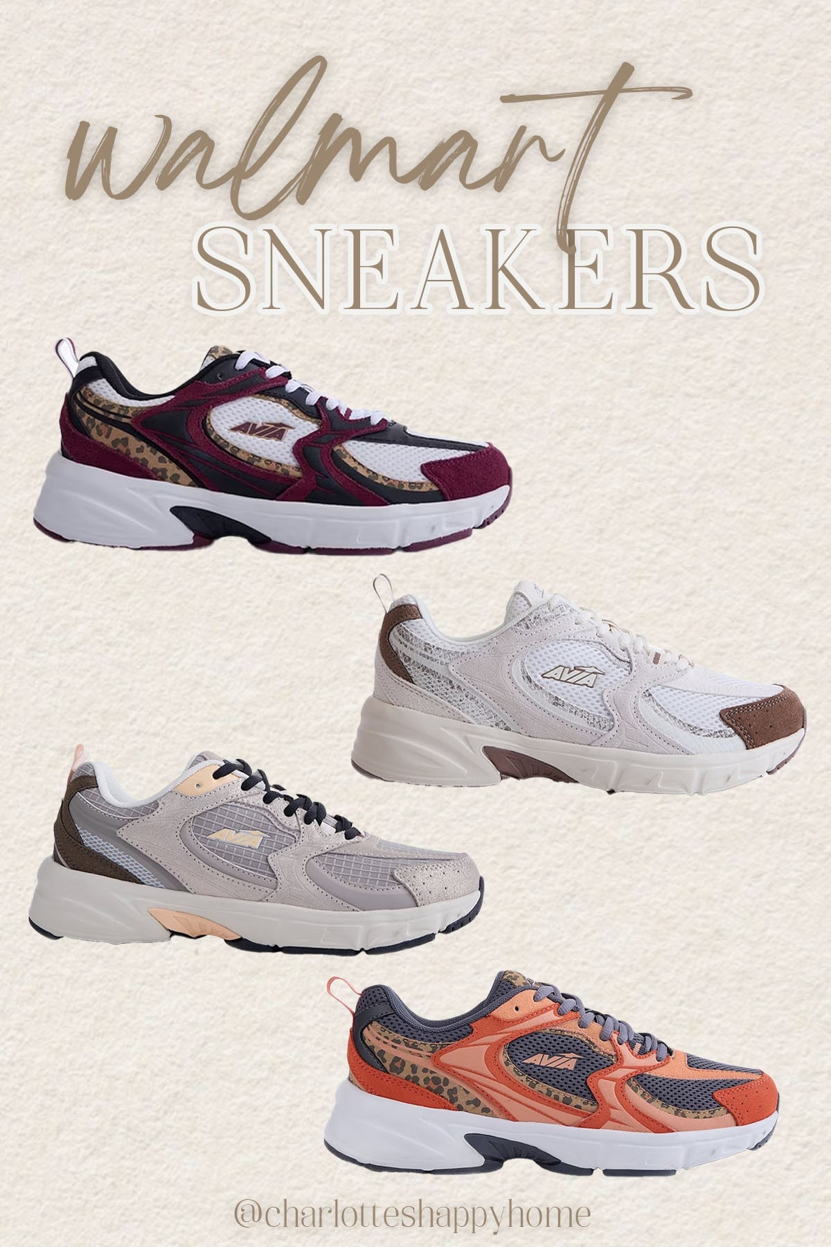 New $24 sneakers from Walmart that look like New Balance! Love these color/pattern combos!

#walmartfinds

Walmart finds. Walmart fashion. Walmart active sneakers.

#LTKSeasonal #LTKActive #LTKootd