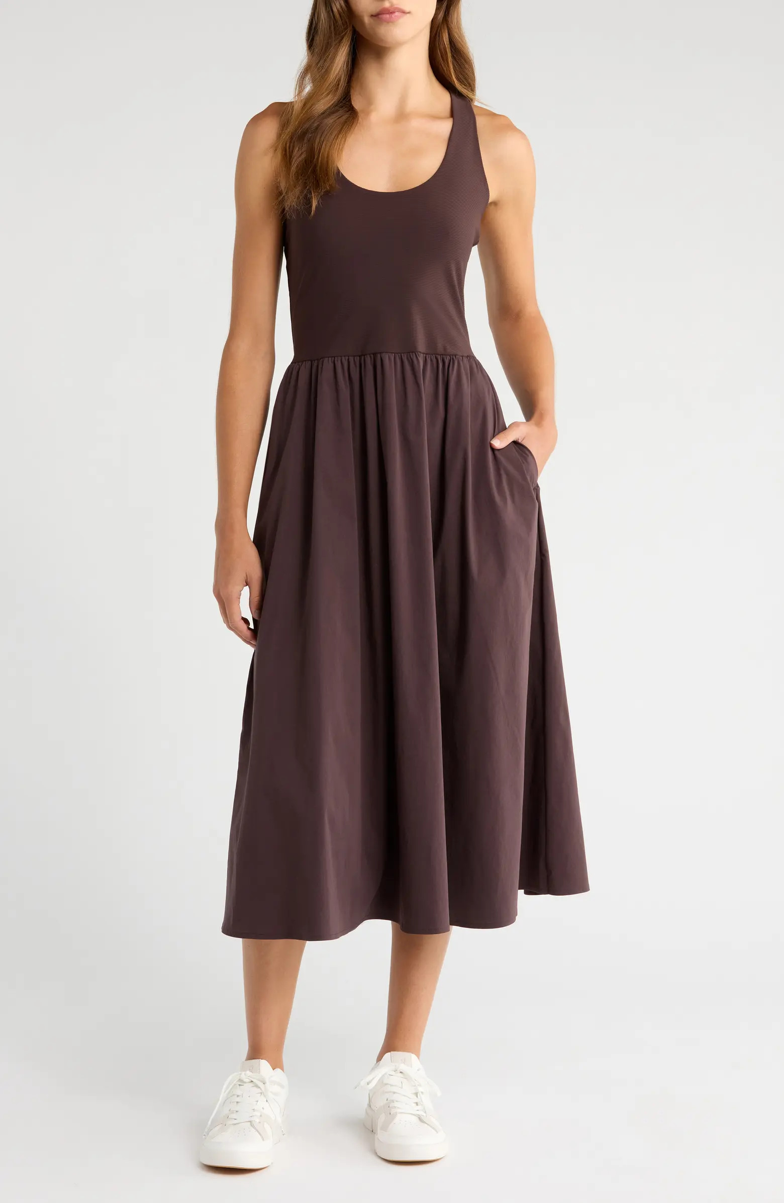 Sweaty Betty Explorer Rib Bodice Racerback Dress | Nordstrom | Nordstrom