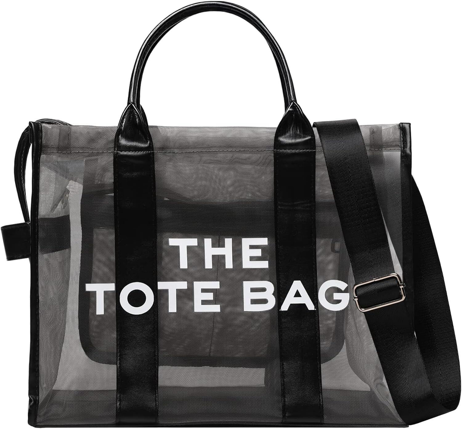 VINMIWE The Large Tote Bag, Crossbody Bags for Women Travel Tote Bag with Zipper Medium Cute Canv... | Amazon (US)