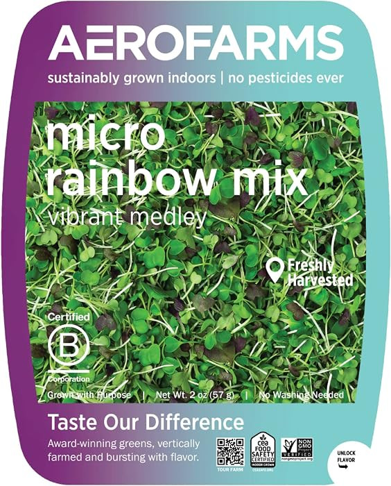 AeroFarms Rainbow Mix Microgreens, 2 OZ | Amazon (US)