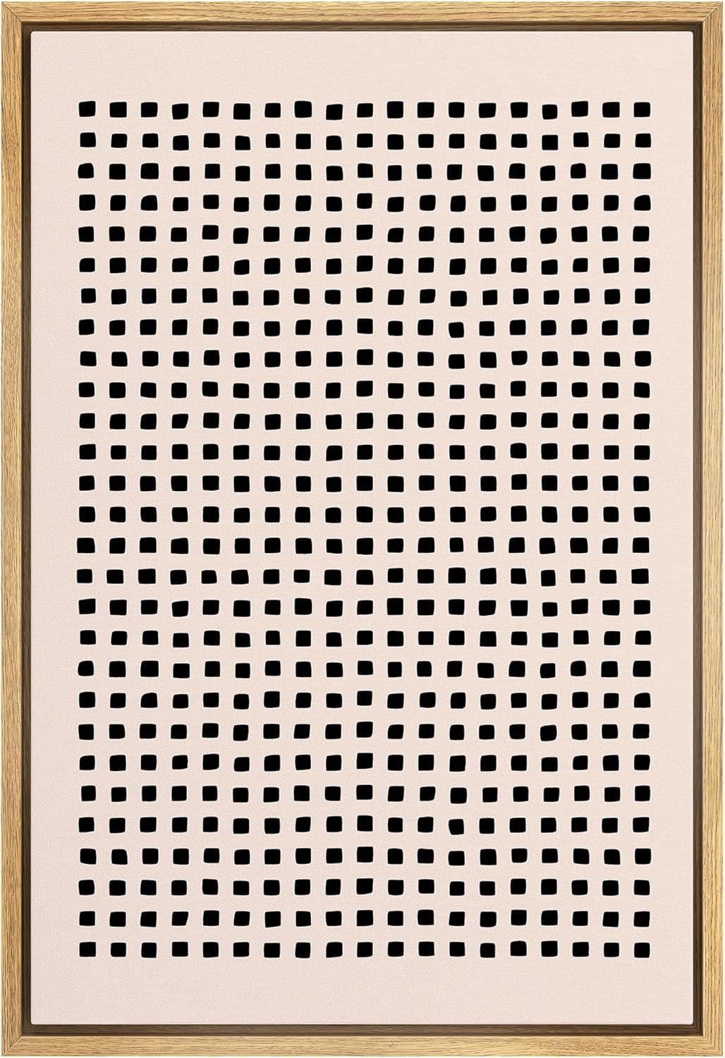 IDEA4WALL Framed Canvas Print Wall Art Mid-Century Modern Duotone Dot Circle Pattern Abstract Sha... | Amazon (US)
