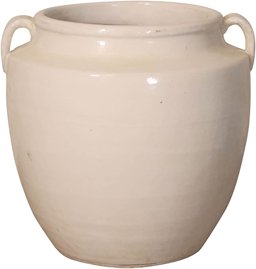 Lily’s Living Pot with Two Handles, 10 Inch Tall, Creamy White | Amazon (US)