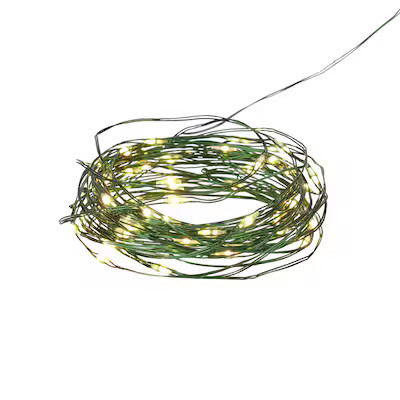 Holiday Living 60 -Count 14.58-ft White LED Battery-operated Indoor Christmas String Lights Timer | Lowe's