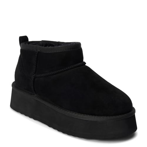 BEACH by Matisse Womens Breckenridge Round Toe Pull On Platform Casual Boots Ankle Low Heel 1-2" - Black - Size 9 M | Amazon (US)