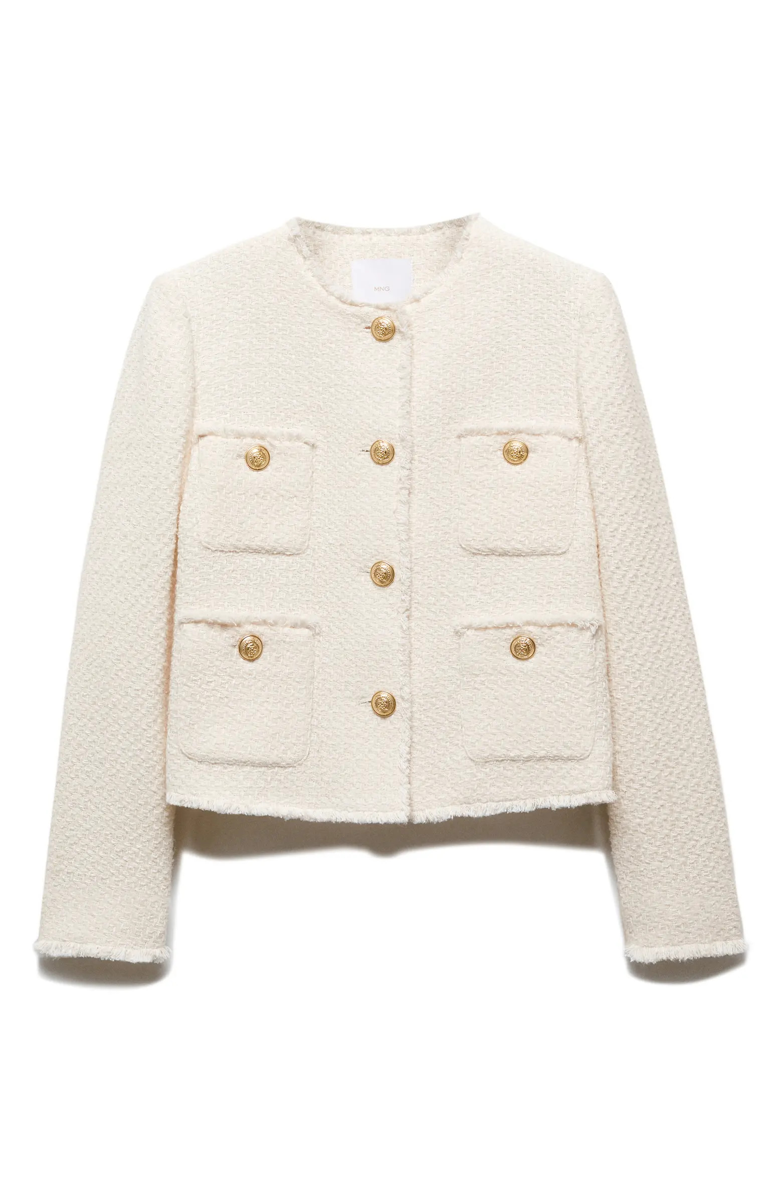 MANGO Pocket Tweed Jacket | Nordstrom | Nordstrom