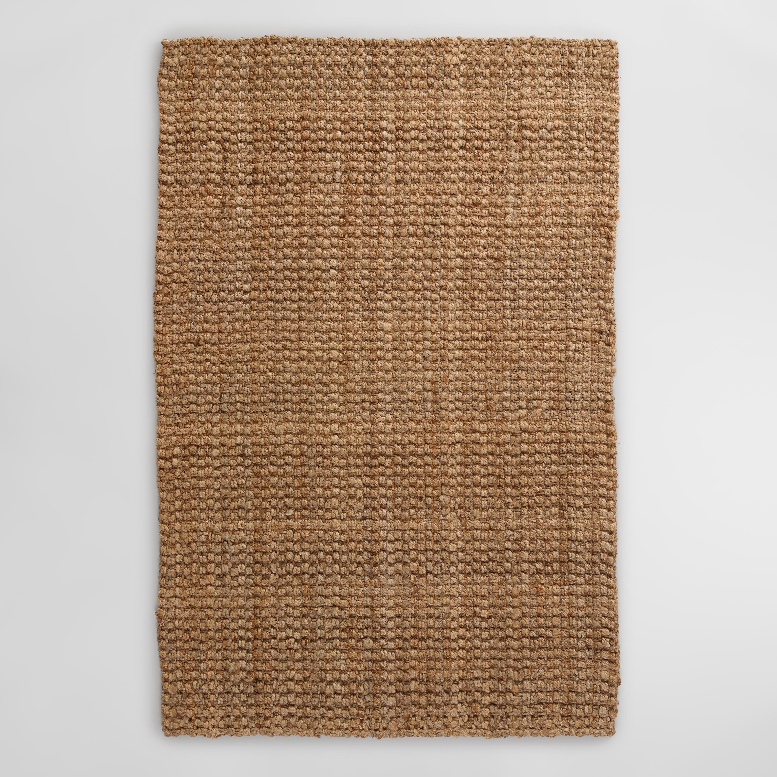 Natural Basket Weave Jute Rug | World Market
