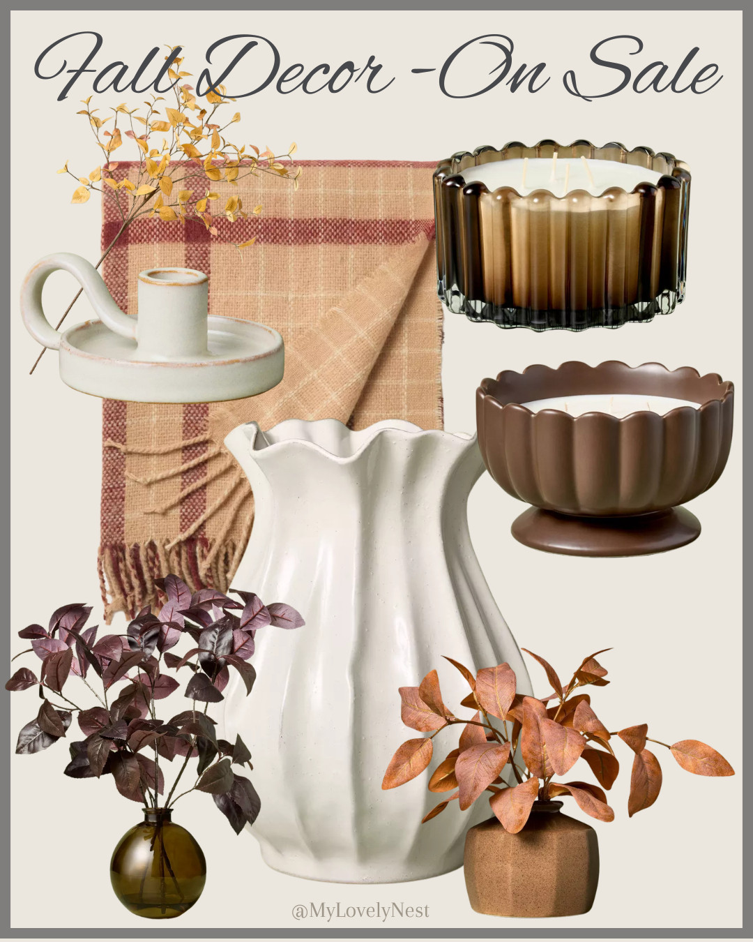 Cozy fall finds. Target’s fall collection is on sale now—perfect for warming up your space with seasonal charm. From soft blankets and glowing candle holders to autumn candles, stems, and beautiful artificial arrangements, these pieces bring all the cozy fall vibes 🍂🕯️✨
Target Fall Decor, Target Sale, Fall Home, Autumn Decor, Cozy Home, Seasonal Decor Sale.

 

 #LTKSeasonal #LTKHome #LTKSaleAlert