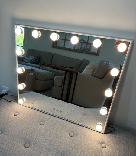 Vanity mirror with lights
LED makeup mirror 

*50% off with code YN6ZZQFG
*Code ends 5-30-24

#LTKHome #LTKSaleAlert #LTKBeauty