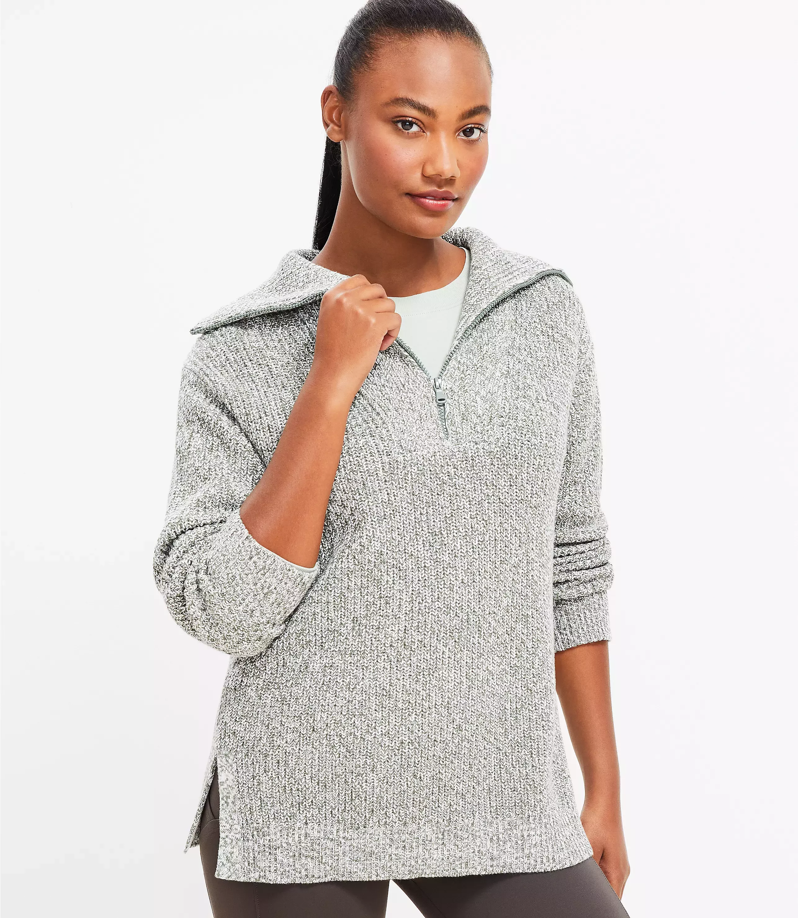 Lou & Grey Ribbed Half Zip Sweater curated on LTK