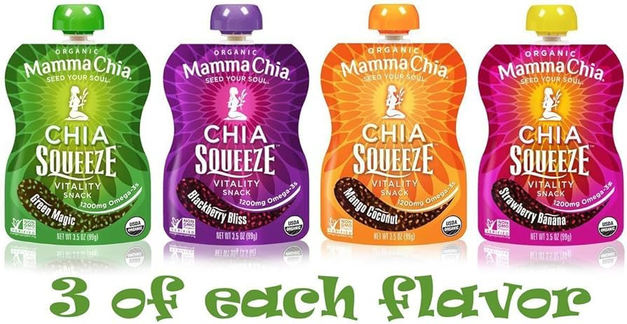 Mamma Chia Squeeze (4 variety pack), 3.5 Ounce (Pack of 12) | Amazon (US)