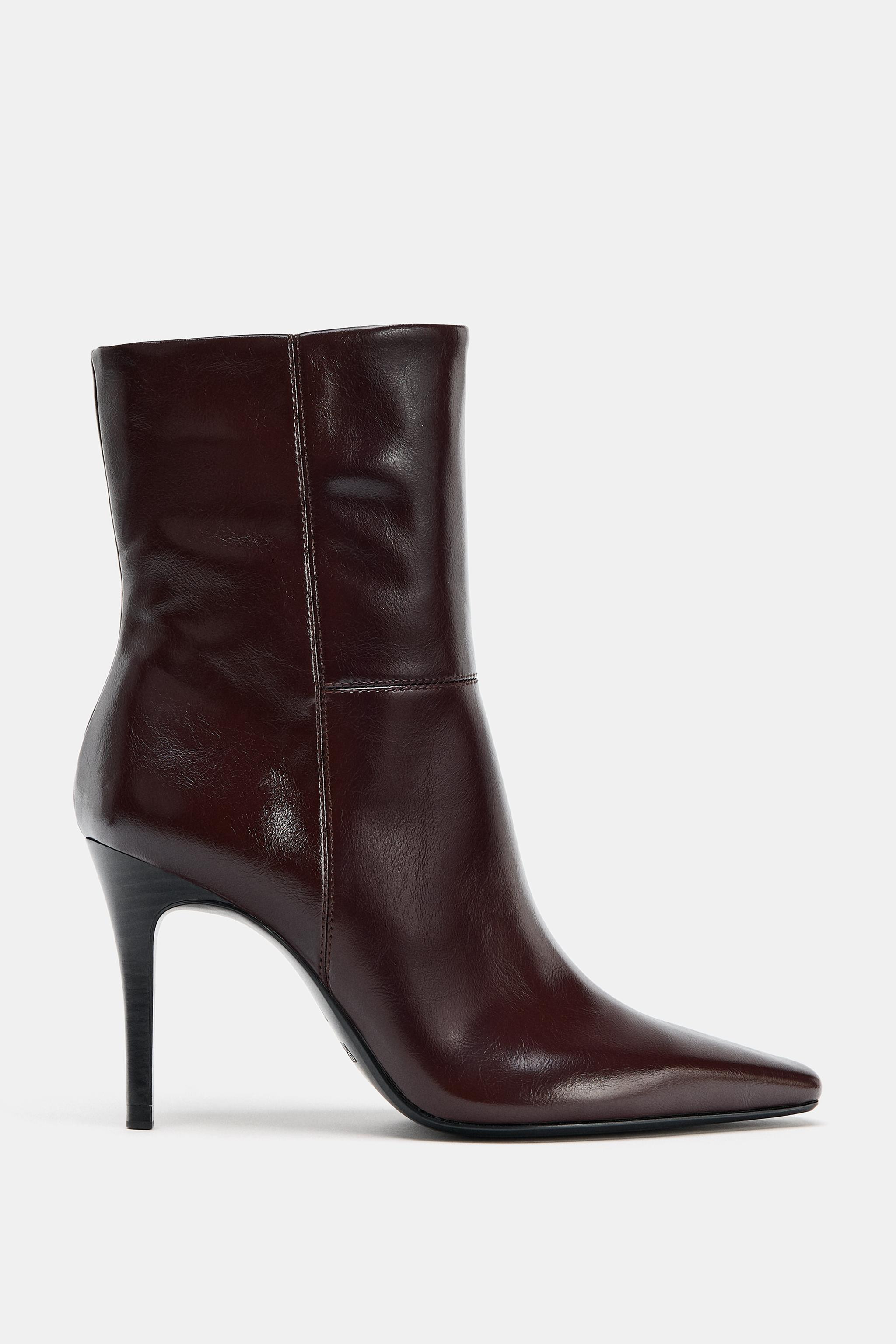 THIN HIGH HEEL ANKLE BOOTS | Zara US