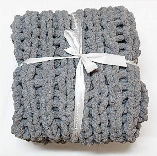 Abound Chunky Knit Blanket - Queen Size - 50"x60" - Weighted Blanket - Throw Blanket - Machine Wa... | Amazon (US)