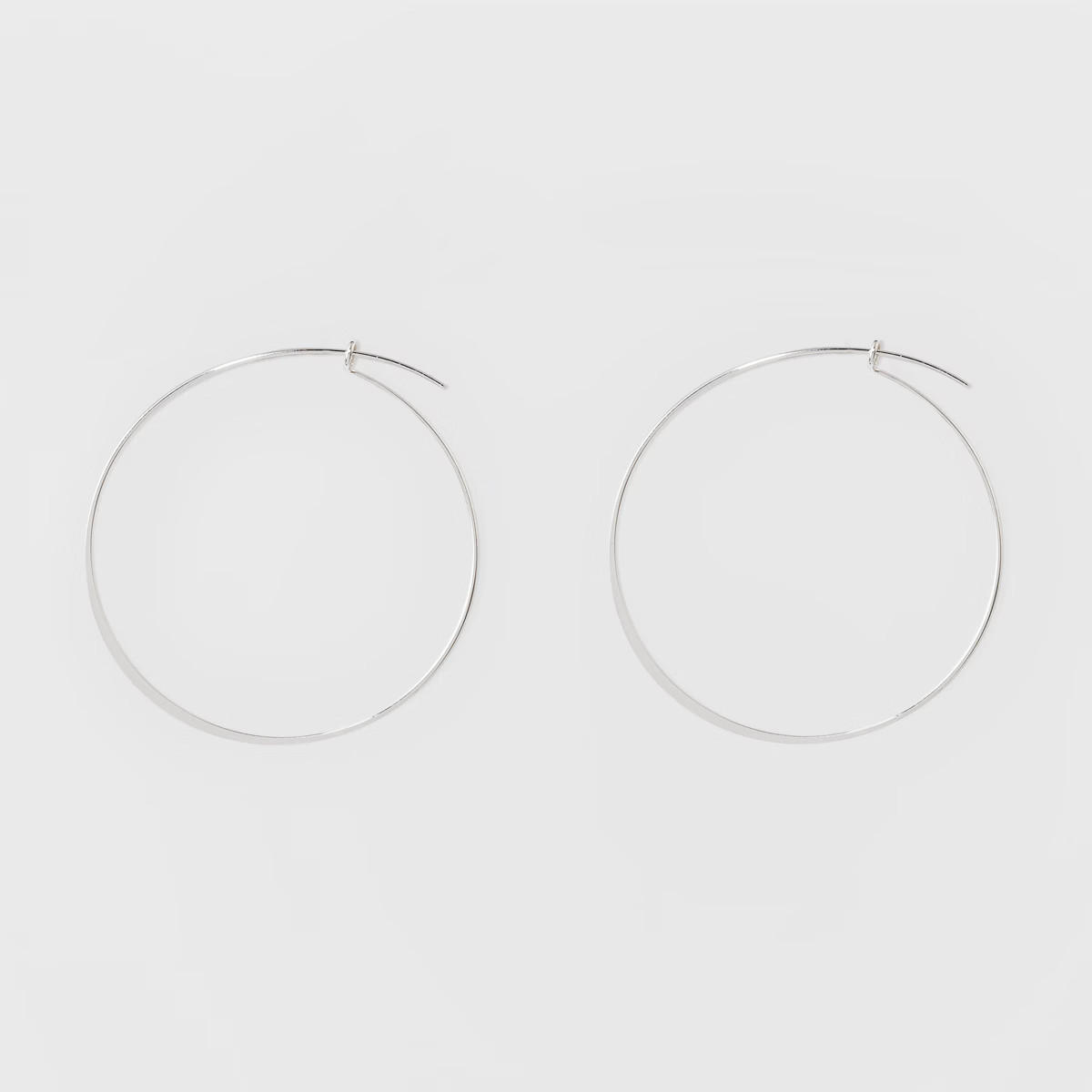 Thin Medium Hoop Earrings - A New Day™ | Target
