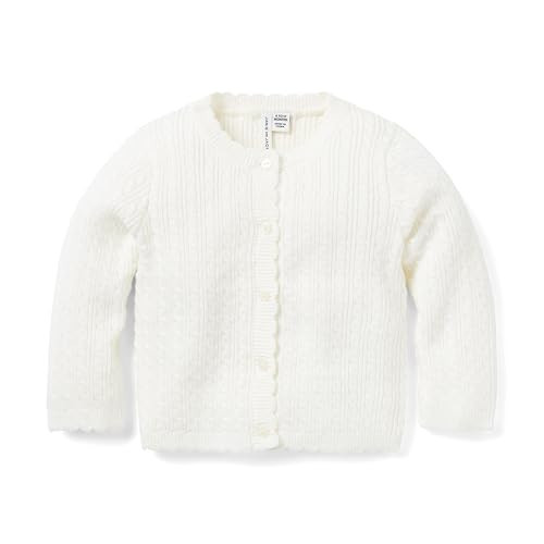 Baby Cable Knit Cardigan, Ivory, 0-3 | Amazon (US)