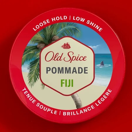 Old Spice Fiji Hair Styling Pomade for Men, Loose Hold, Low Shine, 2.22 oz | Walmart (US)
