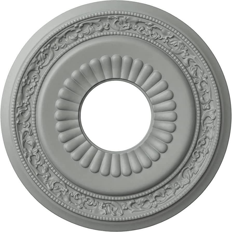 Ekena Millwork CM20LN Lauren Ceiling Medallion, 20 5/8"OD x 6 1/4"ID x 1 3/8"P, Factory Primed | Amazon (US)