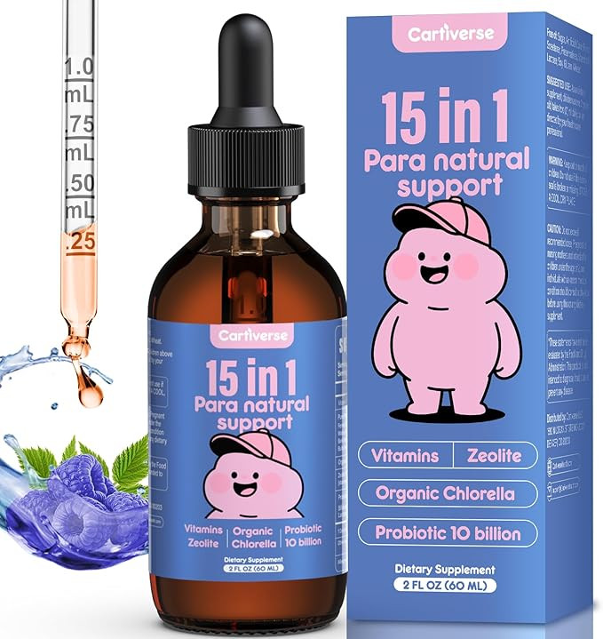 Parasite Cleanse for Humans & Kids,Parasite Cleanse for Children,Zeolite Detox Liquid Drops,Candi... | Amazon (US)