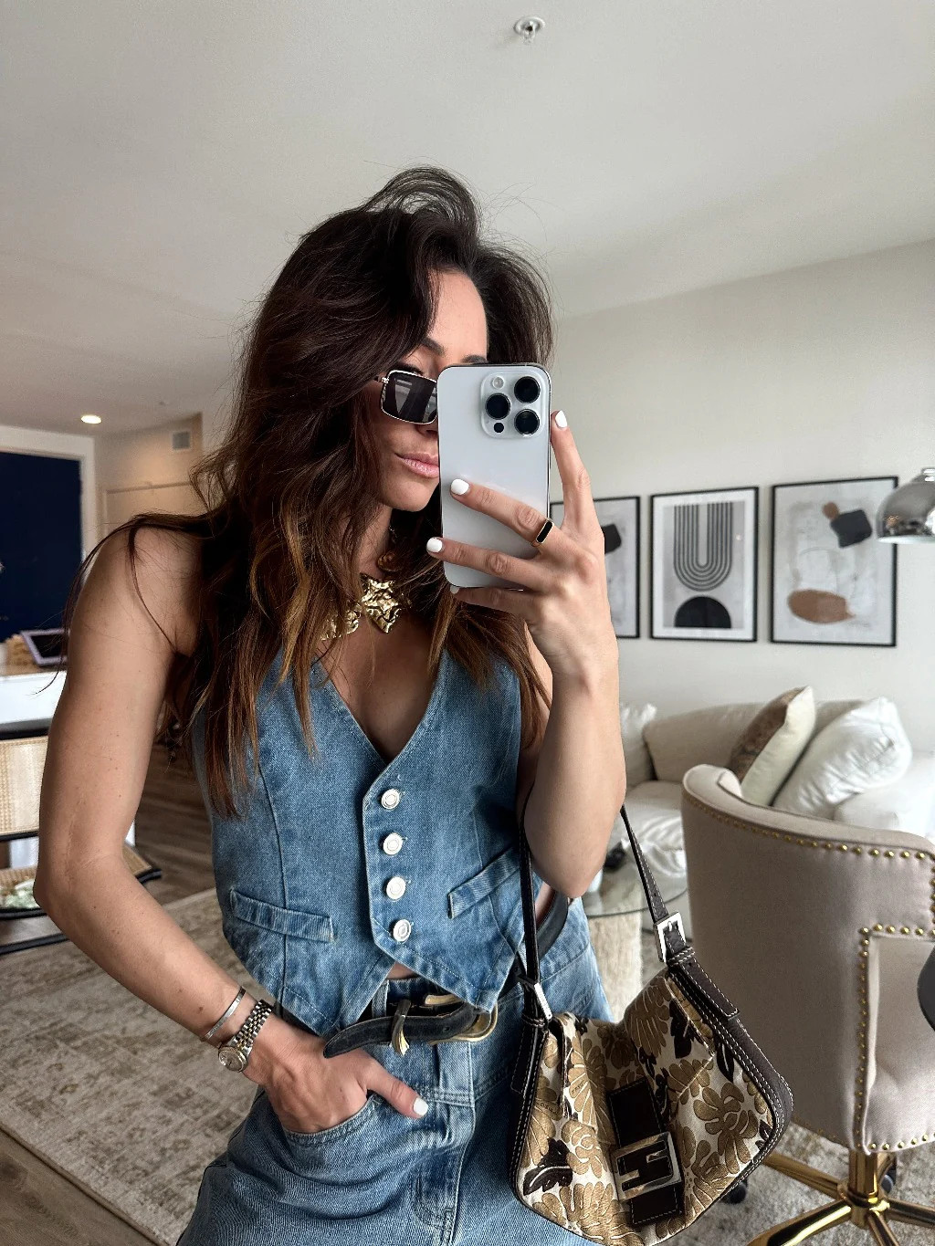 Diane Blue Denim Vest | 12th Tribe