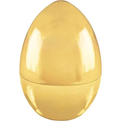 Metallic Gold Jumbo Plastic Easter Egg (9.5" x 6.5") - Walmart.com | Walmart (US)