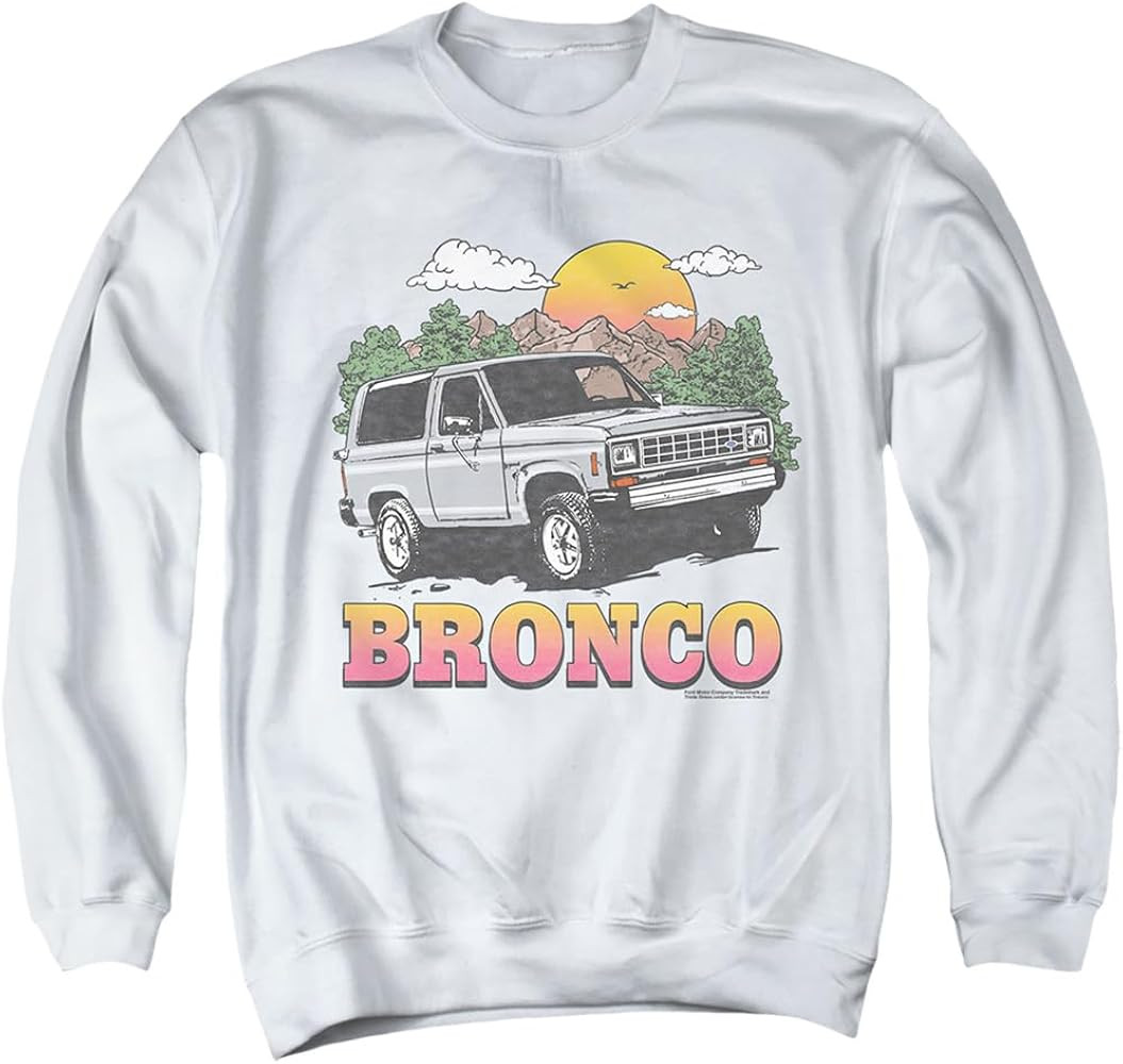 Popfunk Classic Ford Bronco In The Mountains Unisex Adult Crewneck Sweatshirt | Amazon (US)