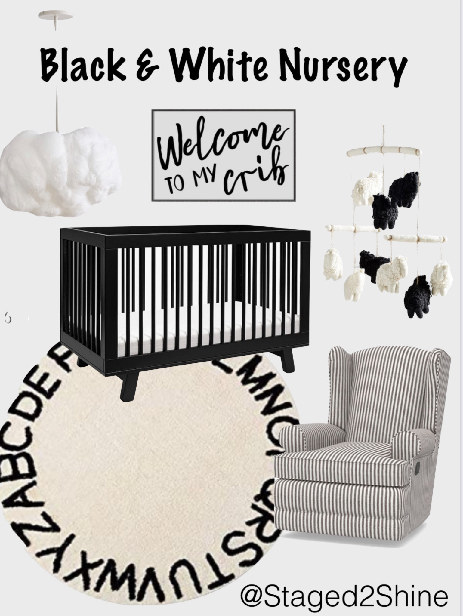 Nursery- Black & White with updated links

#LTKhome #LTKbump #LTKbaby