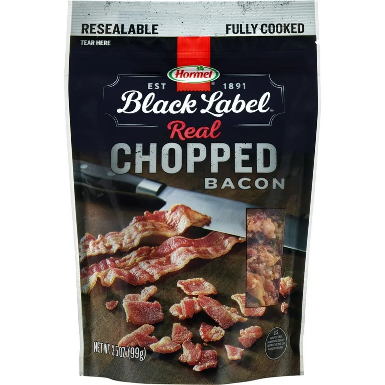 HORMEL BLACK LABEL Real Chopped Bacon Topping, 30 Calories per Serving, Shelf Stable, 3.5 oz Plas... | Walmart (US)