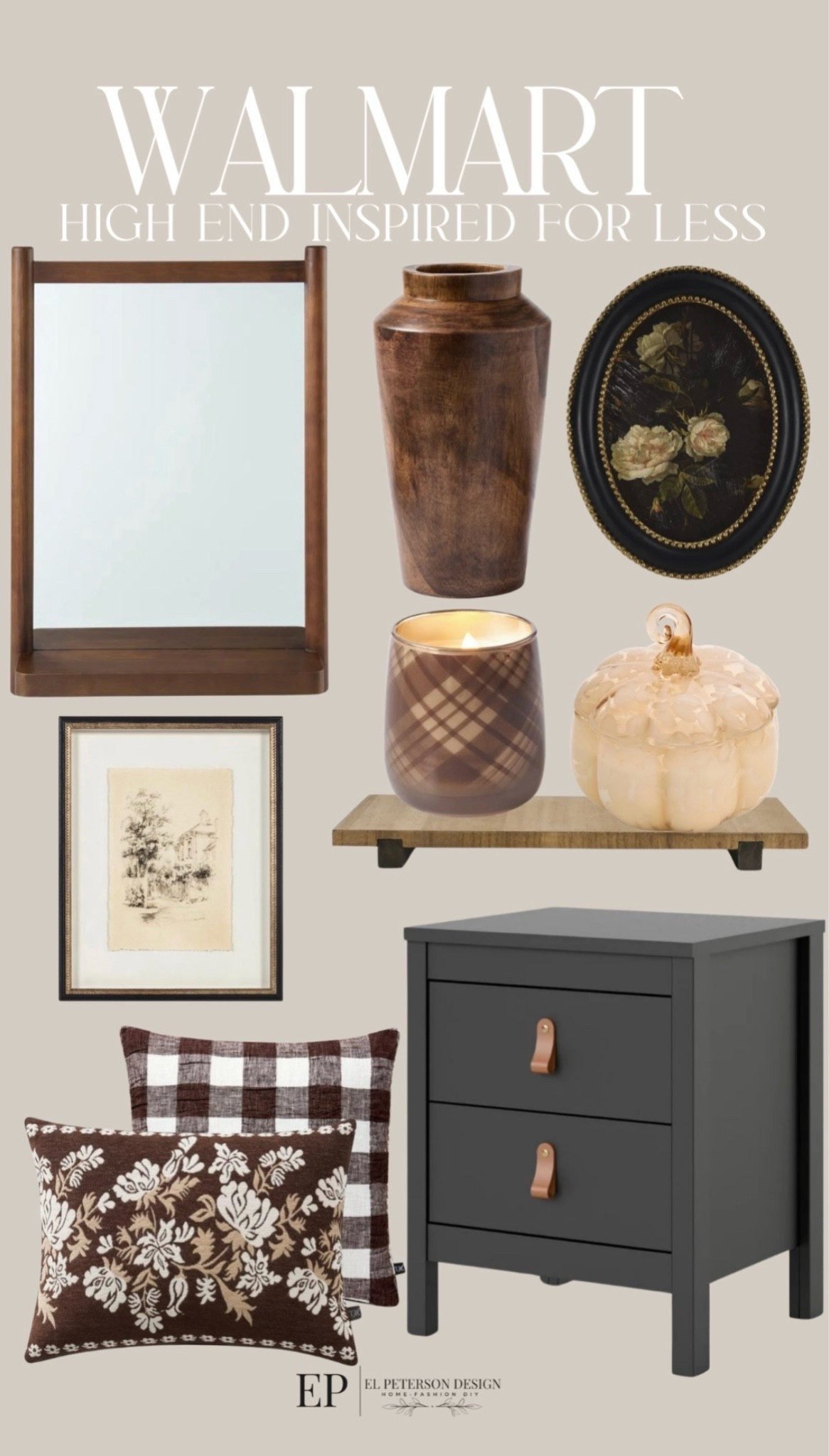 Walmart
Mirror
Vase
Artwork
Nighstands
Candles
Pillows

#LTKHome