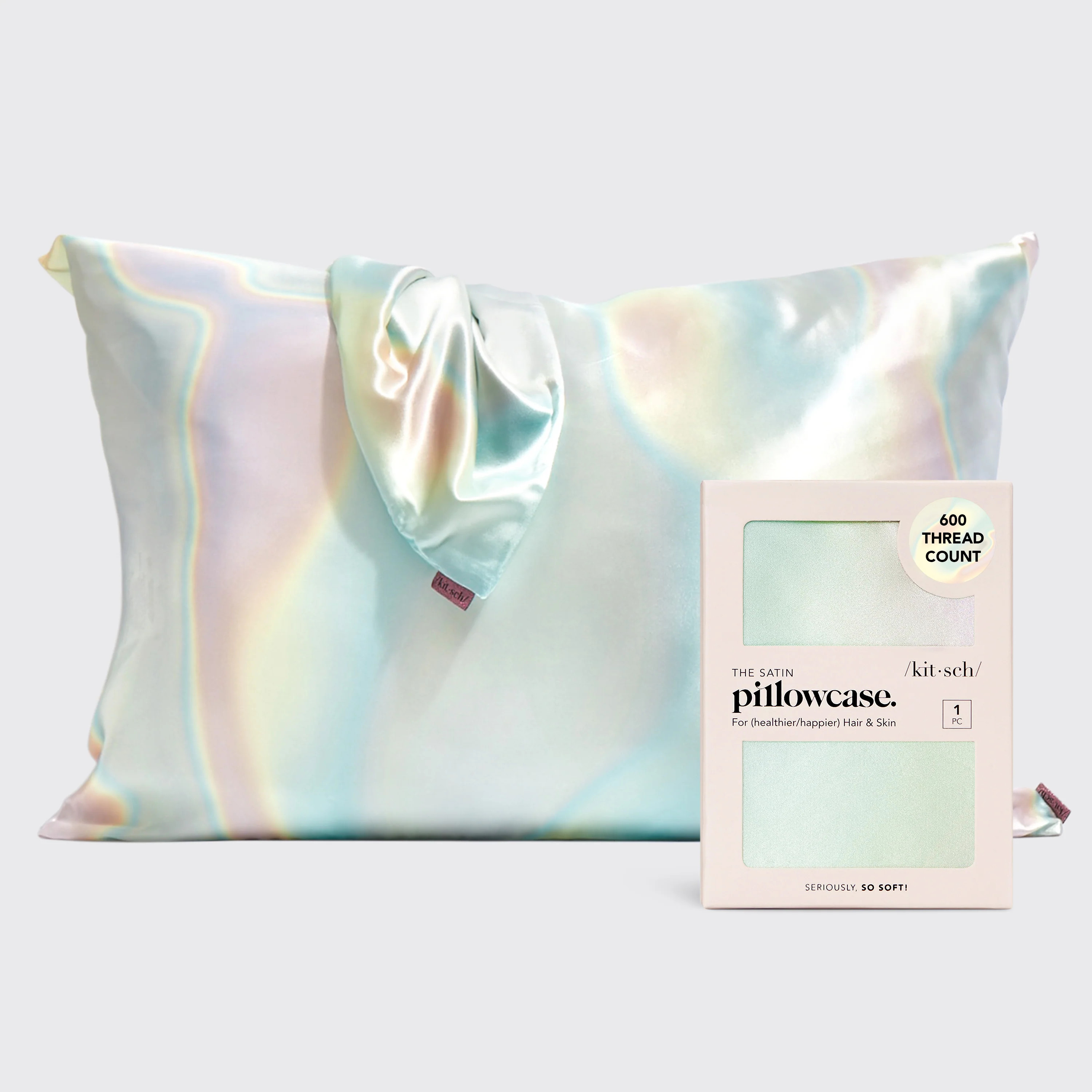 Satin Pillowcase in Aura | Kitsch